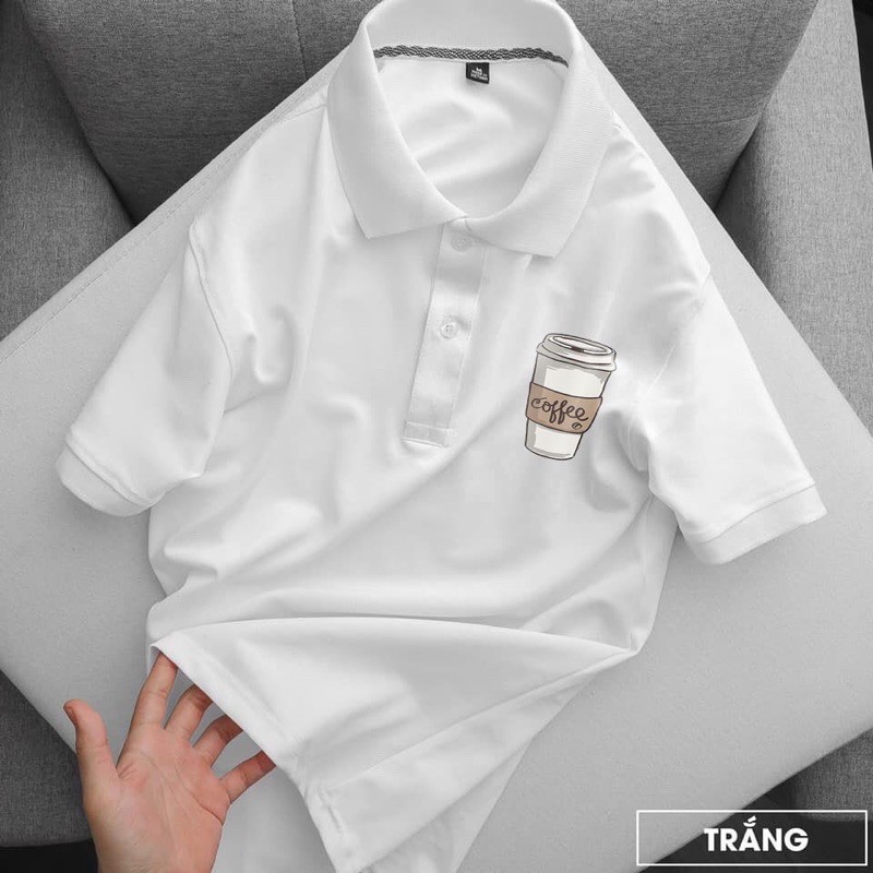 Áo polo thời trang nam nữ hoạ tiết COFFEE | BigBuy360 - bigbuy360.vn