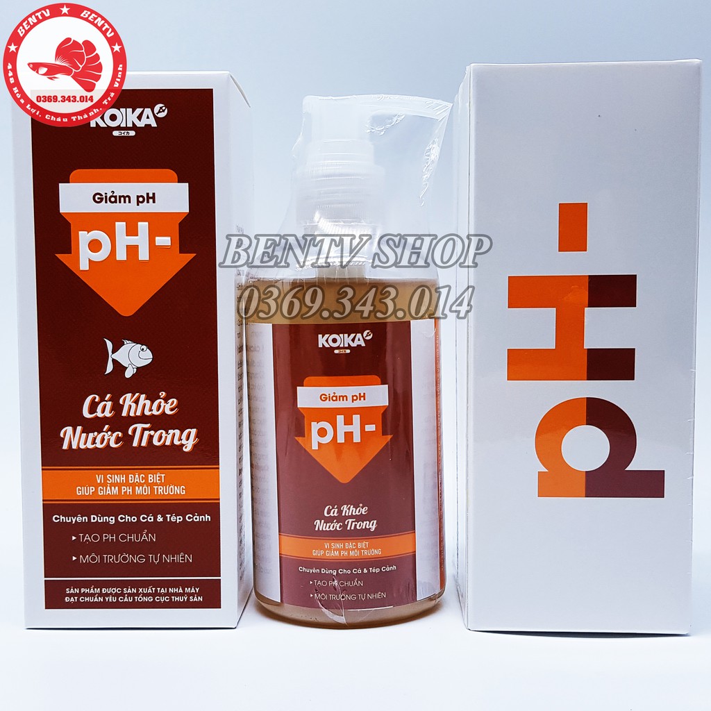 Dung Dịch Tăng Giảm pH Cho Hồ Cá Tép Cảnh Koika