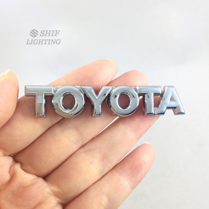 Bộ 2 Logo dán xe hơi Toyota bằng kim loại