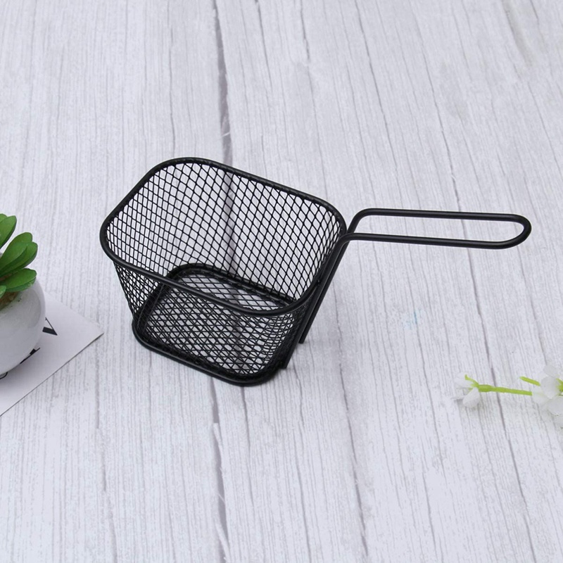 Set 2 Rổ Vuông Mini Chiên Khoai Tây Tiện Lợi