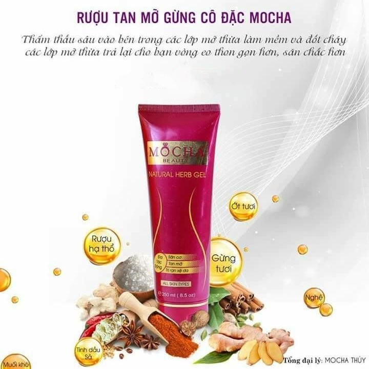 [Sỉ-Rẻ] Gel tan mở gừng ớt mo cha (250ml) – QT673 [Lẻ-Sỉ]