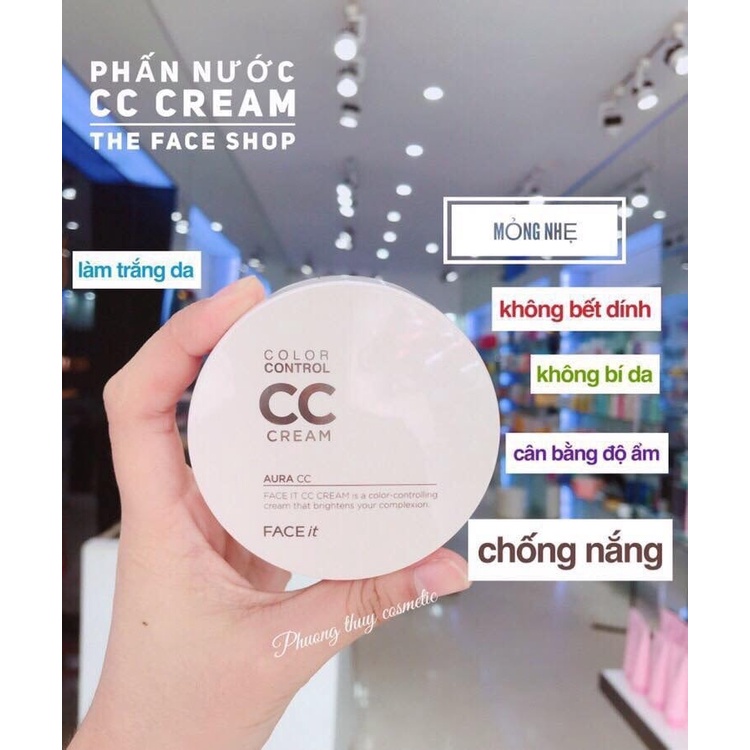 KEM NỀN TRANG ĐIỂM CHỐNG NẮNG, NÂNG TONE SÁNG DA AURA CC CREAM 20G CHÍNH HÃNG - 11077