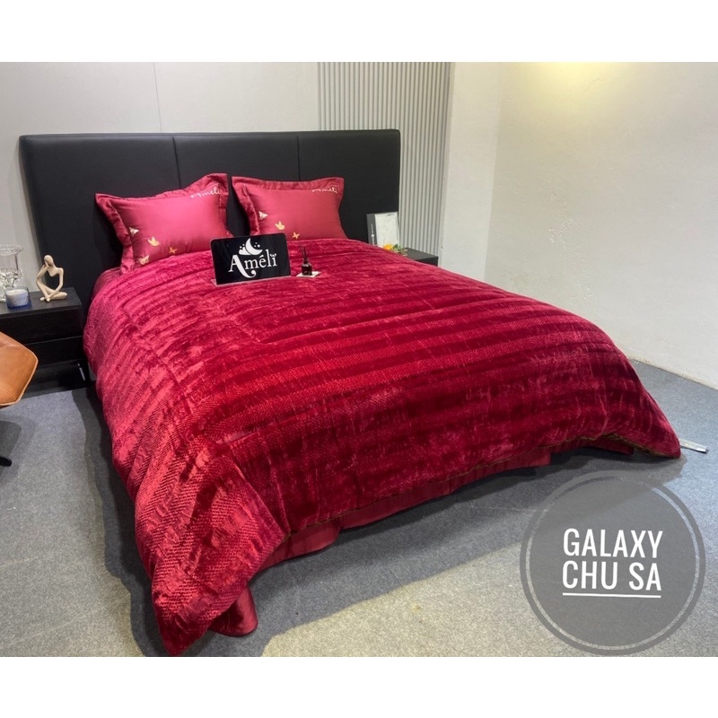 Chăn Lông Cừu 4,5kg Đắp Đại Hàn Chính Hãng AMELI