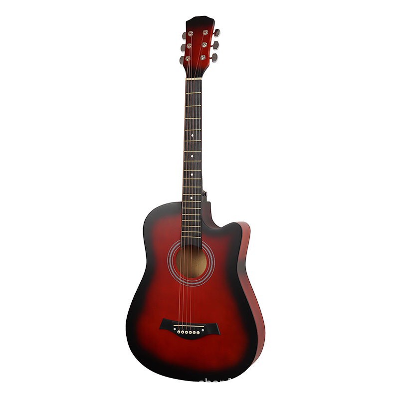 Đàn Guitar Thùng Dáng Khuyết Màu Đỏ Giá Xưởng
