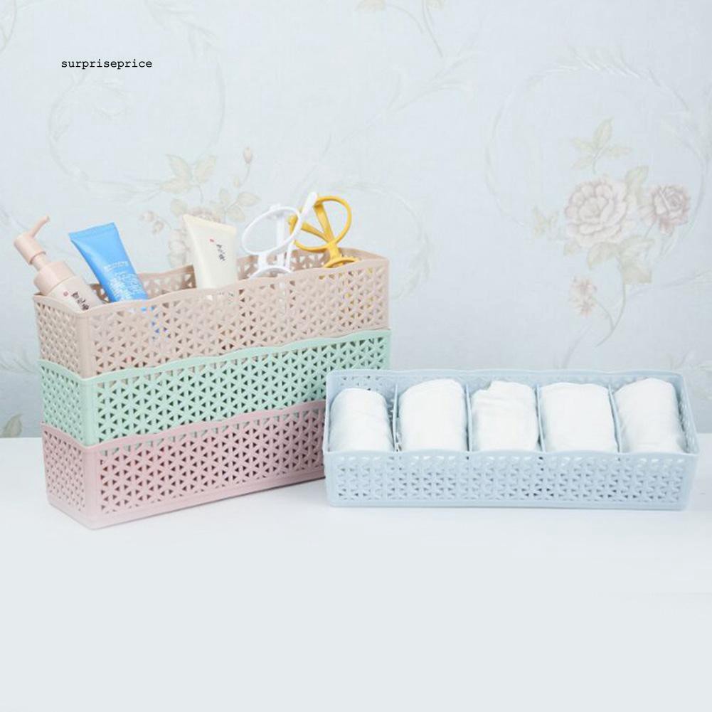 Khay nhựa nhiều ngăn đựng vớ / đồ lót đa năng tiện lợi