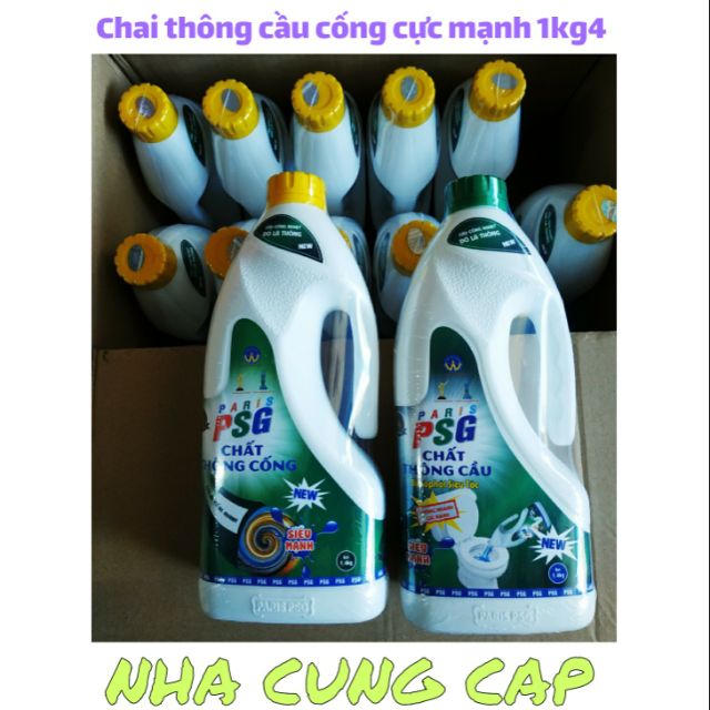 (GIÁ HỦY DIỆT) CHAI THÔNG CẦU CỐNG CỰC MẠNH CHAI 1KG4 PSG