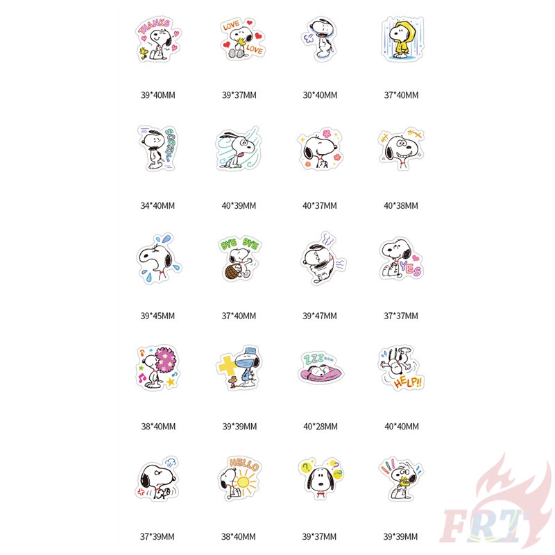 ❉ Snoopy - Series 01 PEANUTS Cartoon Stickers ❉ 40Pcs/Set DIY Decals Stickers for Diary Laptop Scrapbooks Skateboard