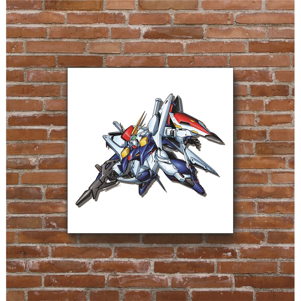 Poster Hình Nhân Vật Anime Kayu Motif Sd Gundam 003 20x20cm