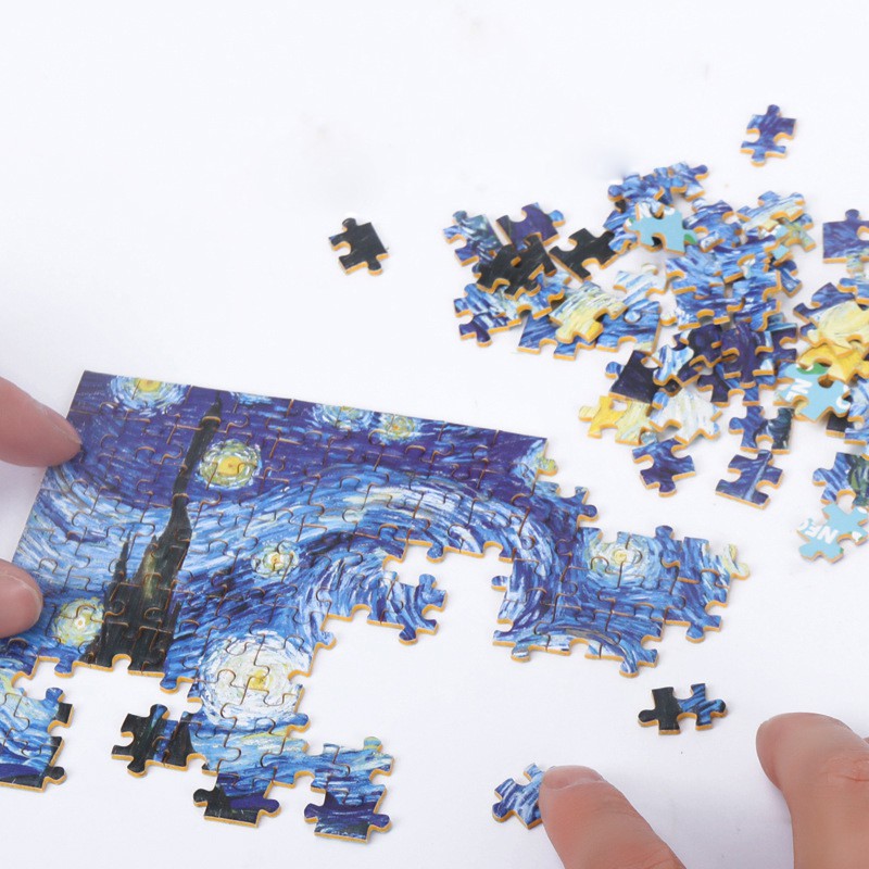 Mini Puzzle 150 Psc Van Gogh Tranh Ghép Xếp Hình 150 mảnh tranh ghép hình nghệ thuật 150 miếng NBlue