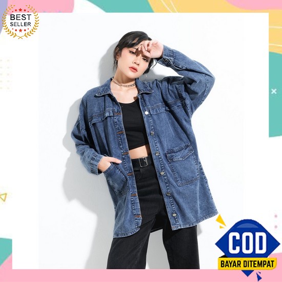 Áo khoác Jeans Denim thời trang cho bé gái tuổi Teen Do683