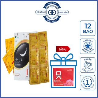 Bao cao su siêu mỏng siêu trơn romax - nhật bản - 1 hộp 12 cái