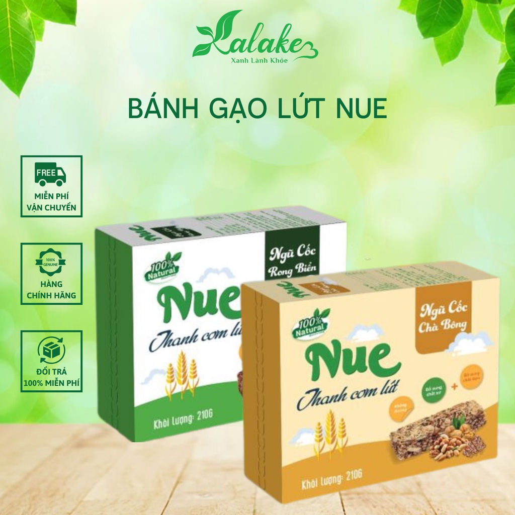 Bánh Gạo Lứt Nue Xalake Vị Chà Bông, Rong Biển Thơm Ngon Bổ Dưỡng Dành Cho Mọi Đối Tượng, Người Ăn Kiêng Hiệu Quả