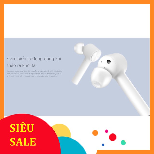 [SiêuRẻ] [Bản Quốc Tế] Tai Nghe MI TRUEWIRELESS EARPHONES TRẮNG (WHITE) - Bảo Hành 6 Tháng -Shop Thế Giới Điện Máy .