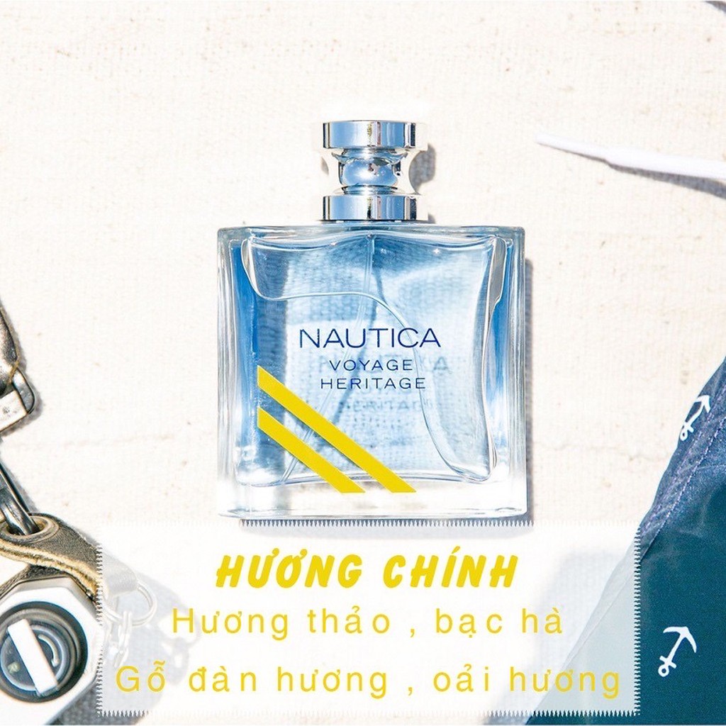 Nước hoa Nautica Voyage - Heritage - N83 - Blue EDT 100ml người nhà US gửi về seal NEW CHÍNH HÃNG.