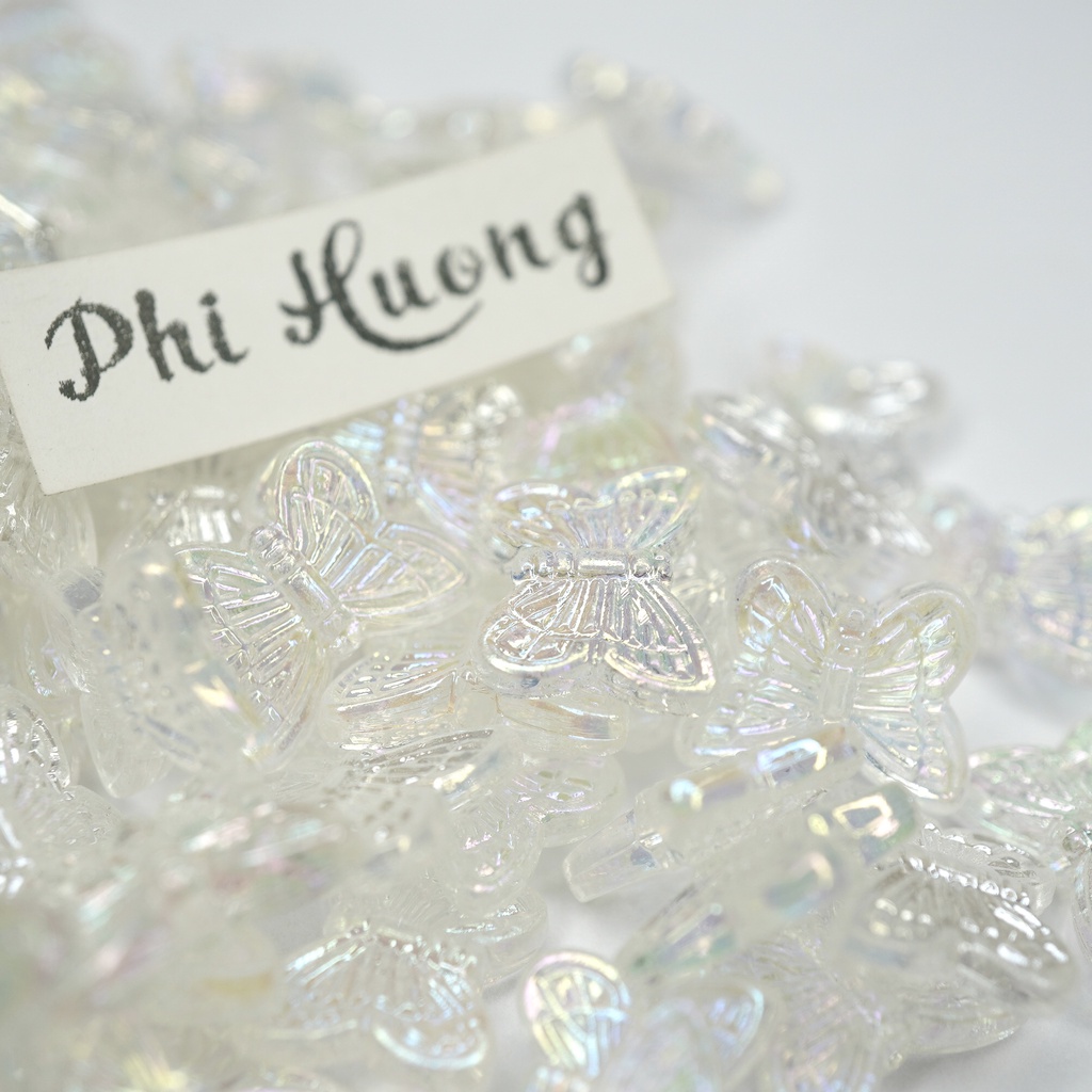Gói 10g - 20g hạt cườm nhựa nhiều hình nhiều màu xỏ vòng DIY