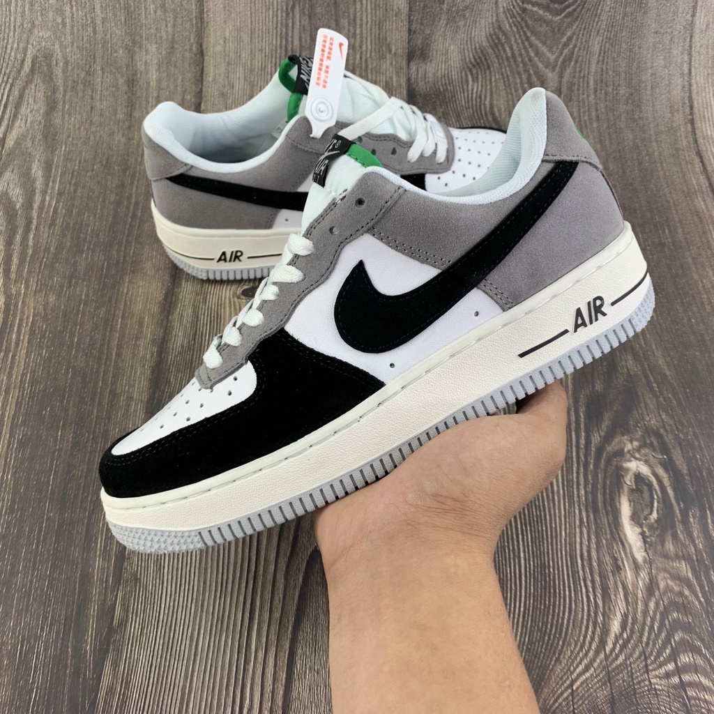 Giày Sneaker Nike Af1 xám nam nữ lông chuột full box + bill