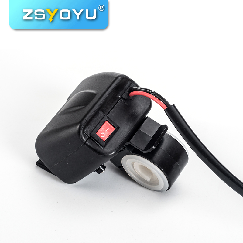 Bộ Sạc Điện Thoại Di Động 12v Hai Cổng Usb 4.2a Chống Nước Có Màn Hình Hiển Thị Kỹ Thuật Số Cho Xe Mô Tô