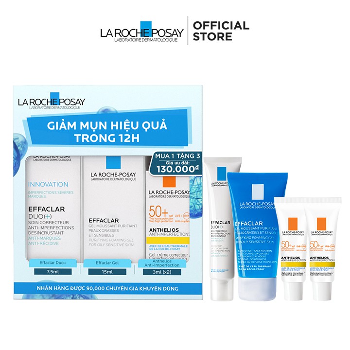 Bộ sản phẩm giảm mụn ngừa thâm siêu hiệu quả trong 12h La Roche-Posay | BigBuy360 - bigbuy360.vn