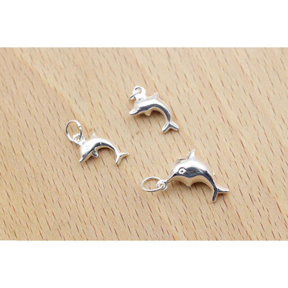 Charm bạc mặt cá heo treo - NQ Jewelry