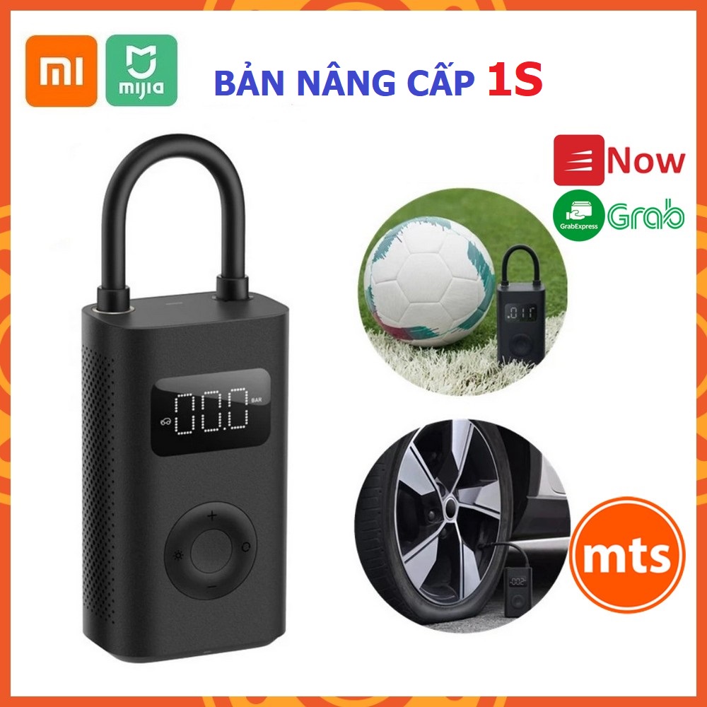 Bơm xe ô tô, xe máy cầm tay Xiaomi Mijia 1S Pin 2000 mah, Áp suất 150psi, cổng sạc TypeC - Minh Tín Shop