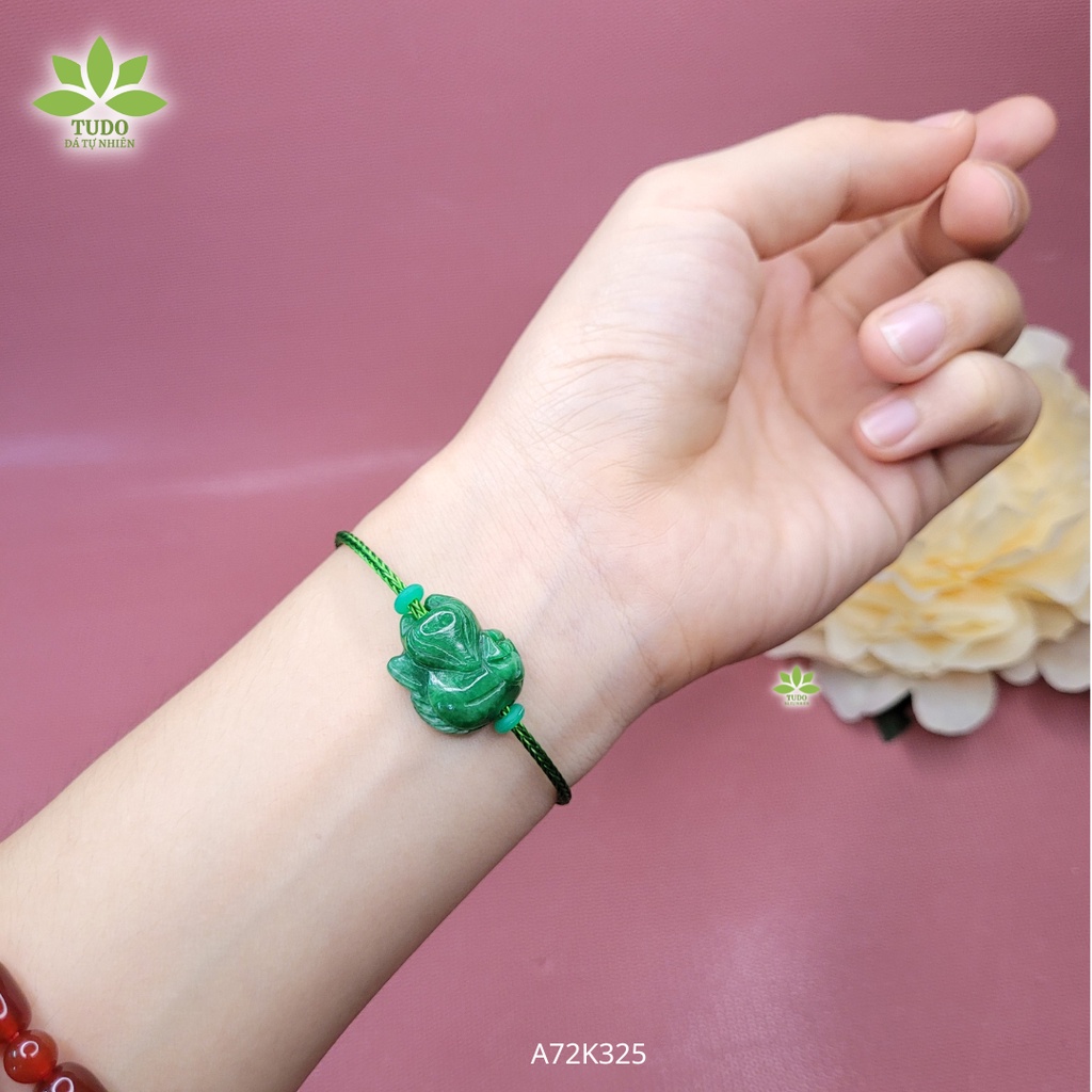 Vòng Hồ Ly CT Sơn Thủy mix dây cáp freesize TUDO A72K325 cho mệnh Mộc & Hỏa