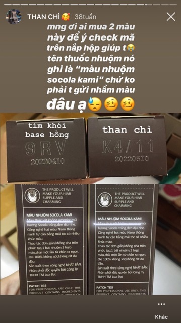 THUỐC NHUỘM TÓC MÀU TÍM KHÓI BASE HỒNG (PHẢI TẨY)+oxy trợ dưỡng và găng tay | BigBuy360 - bigbuy360.vn