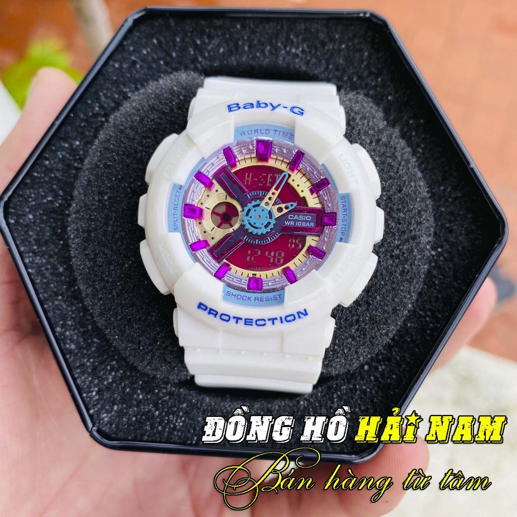 Đồng hồ nữ Casio Baby-G BA-110-4A2 Mặt 38mm,chống sốc,hiển thị kép,dây cao su.