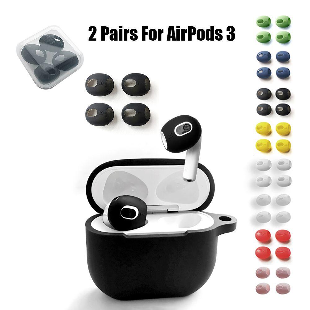 Set 4 / 2 Cặp Vỏ Bảo Vệ Tai Nghe Siêu Mỏng Thay Thế Cho AirPods 3