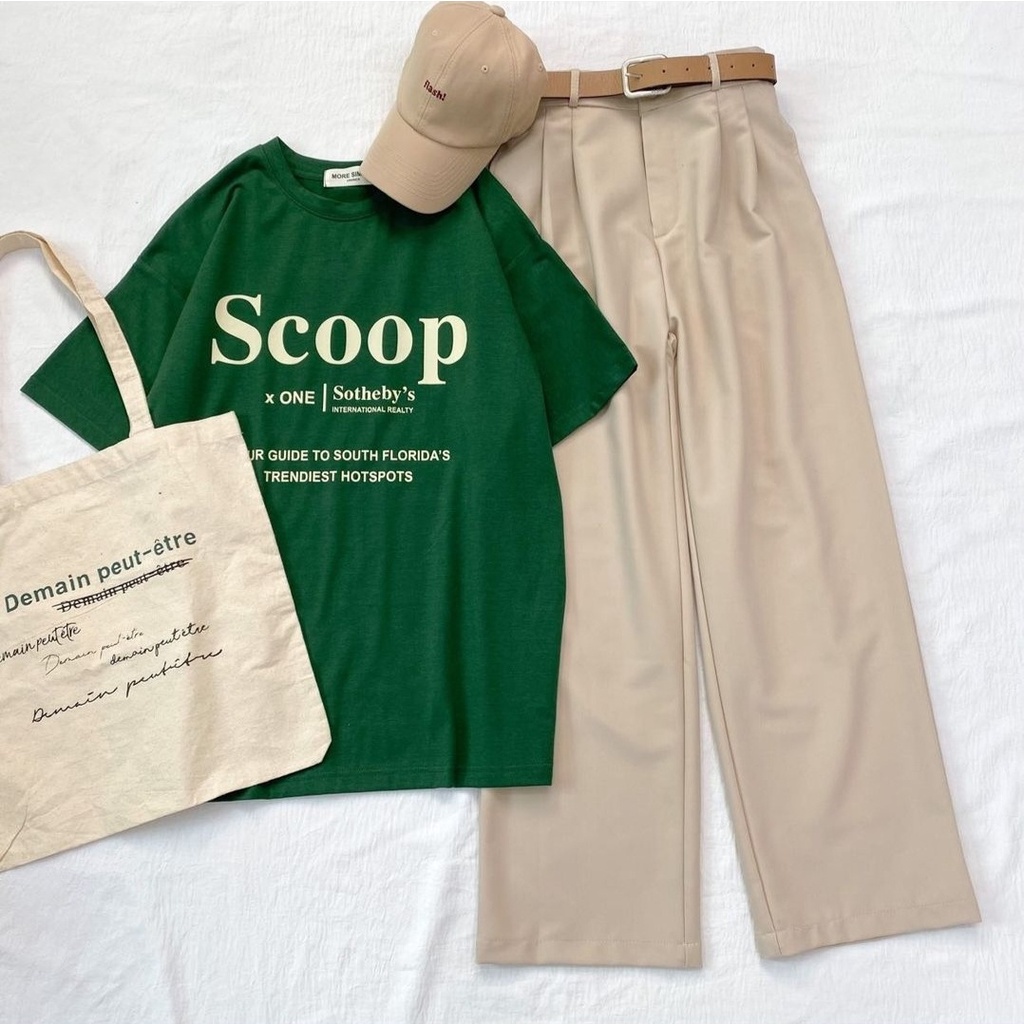 Quần Vải Nữ YASIK TIPI PANTS Ống Rộng Thiết Kế Basic Tone Màu Vintage Dễ Phối Đồ Dáng Trẻ Trung Ulzzang