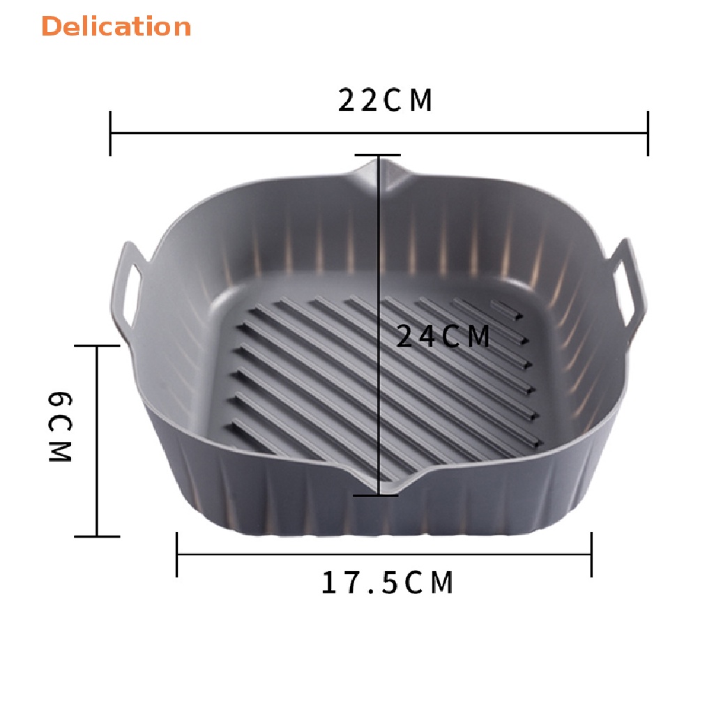 1 Nồi Chiên Không Dầu Bằng Silicone Chống Dính Kèm Khay Nướng Tiện Dụng