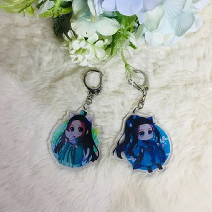 (new) ( Mica trong ) Móc khóa Ma đạo tổ sư Hệ thống tự cứu dạng tròn quà tặng xinh xắn dễ thương anime chibi