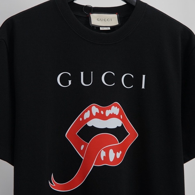 Áo thun unisex form rộng GC Mouth Print áo thun Cotton Organic  | THE BOX STUDIO