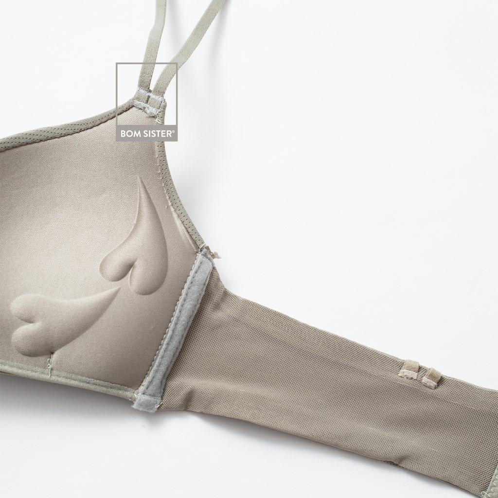 Áo lót mút mỏng thun lạnh thông hơi không gọng thoải mái dây áo liền siêu nâng BOM SISTER A1420 | BigBuy360 - bigbuy360.vn