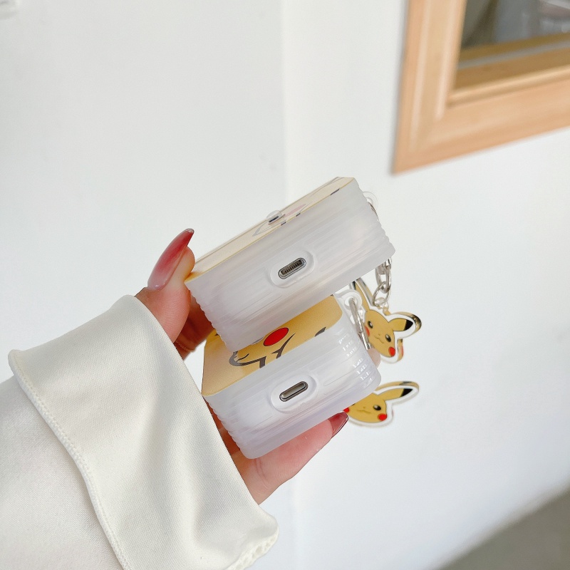 Vỏ Bảo Vệ Hộp Sạc Tai Nghe Apple AirPods 1 2 3 Pro Hình Pikachu Dễ Thương