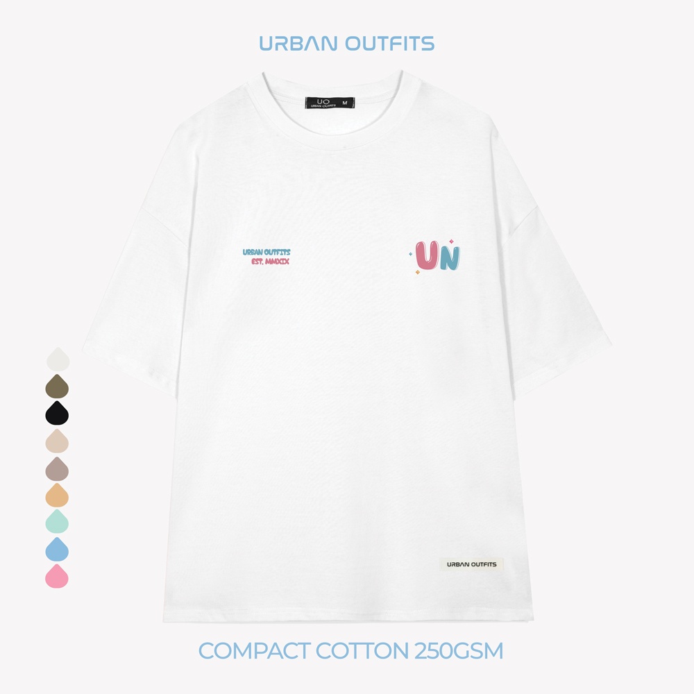 Áo Thun Tay Lỡ Form Rộng URBAN OUTFITS  ATO116 Local Brand In UN ver 2.0 Chất Vải 100% Compact Cotton 250GSM Dầy