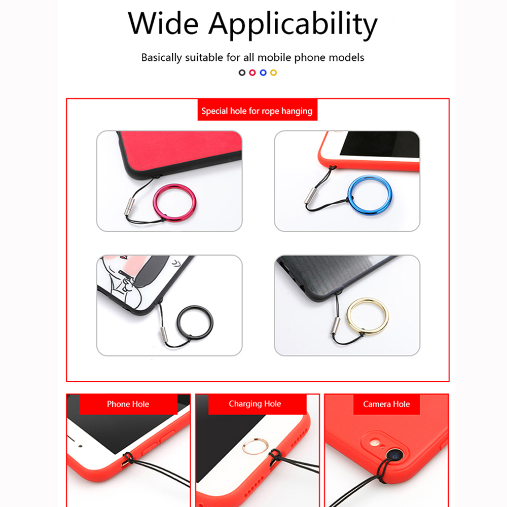 Móc chìa khóa hình tròn có thể tháo rời để gắn cho điện thoại tiện lợi