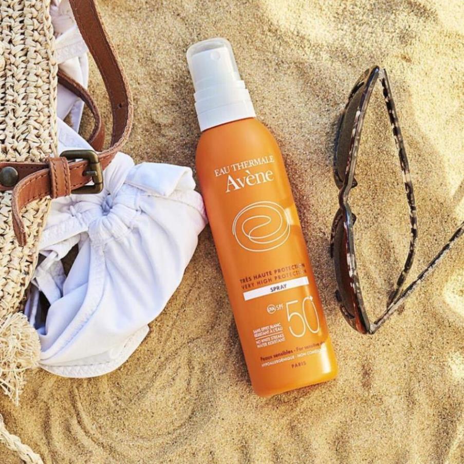 Xịt chống nắng AVÈNE Spray SPF 50 Body,cho da dầu nhạy cảm hỗn hợp chống nước không trôi -thegioimypham1