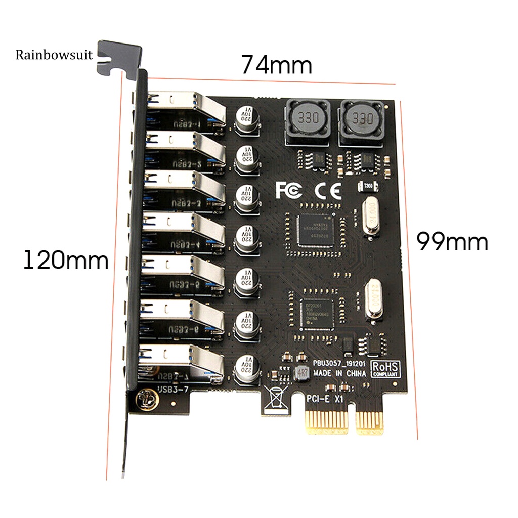 Bộ Chuyển Đổi Thẻ Mở Rộng 7 Cổng Usb 3.0 Pci-E Siêu Bền | BigBuy360 - bigbuy360.vn