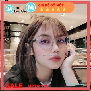 Kính mắt mèo cao cấp gọng kính cận nữ 8013 lõi thép cao gập tự động - min eyewear