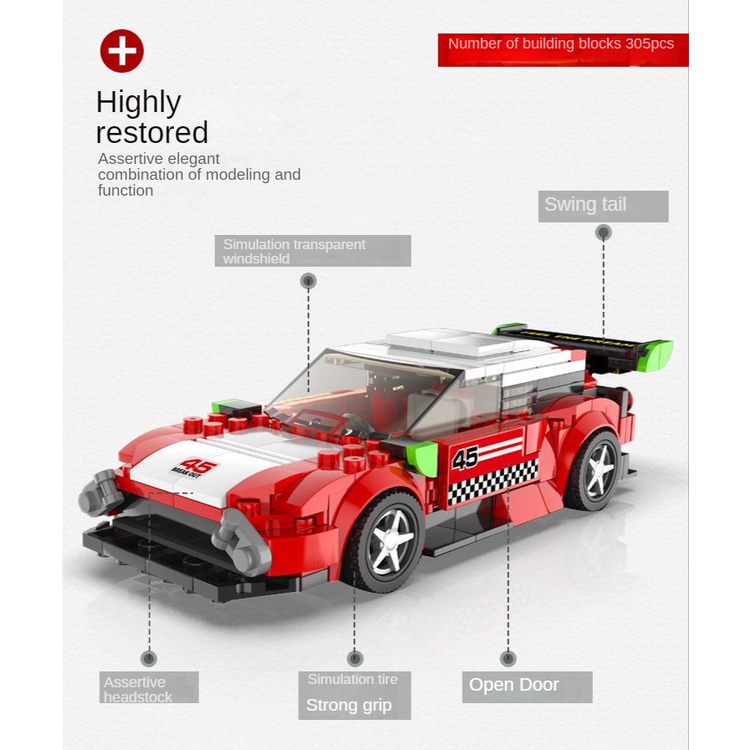 Mô Hình Xe Hơi Thể Thao Lamborghini Porsche Chất Lượng Cao