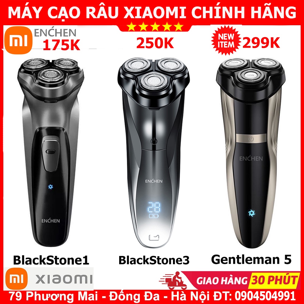 Máy Cạo Râu Xiaomi Enchen BlackStone 1/ BlackStone 3/ Gentleman 5 [Sang Trọng - Mạnh Mẽ - Thông Minh - Chính Xác]