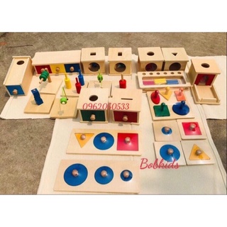 bộ 23 món giáo cụ montessori 03 bản quôc tế (có ảnh thật), giáo cụ montessori