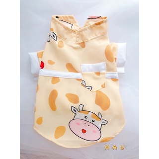 Áo đôi Bò Sữa cho chó mèo