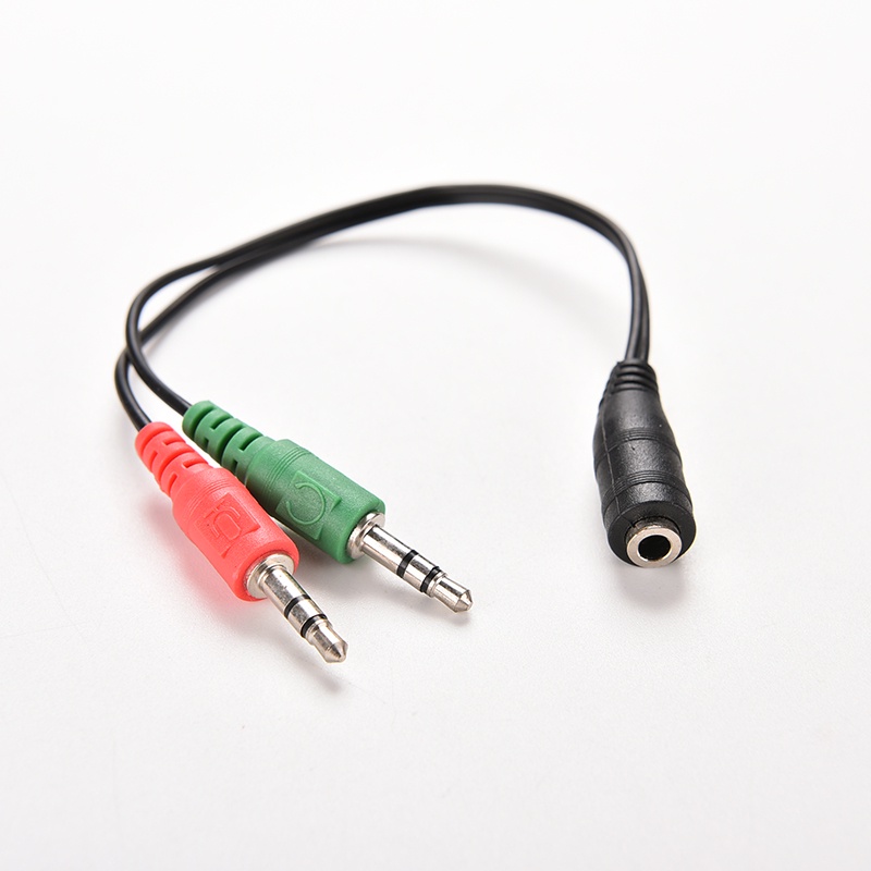 Dây Cáp Âm Thanh Chia 2 Cổng 3.5mm Female Sang 2 Dual Male
