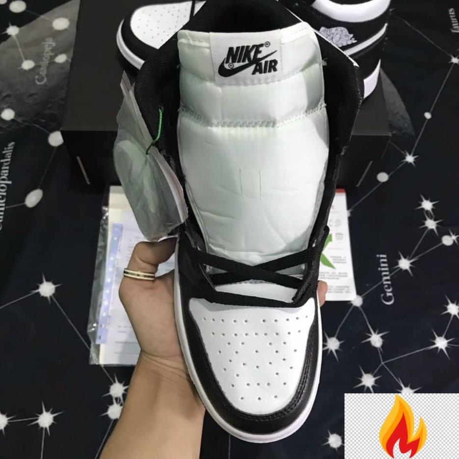 GIÀY JORDAN CỔ CAO, JORDAN CỔ CAO PANDA 2 MÀU ĐEN TRẮNG CỰC HOT NĂM 2021 -O*dc