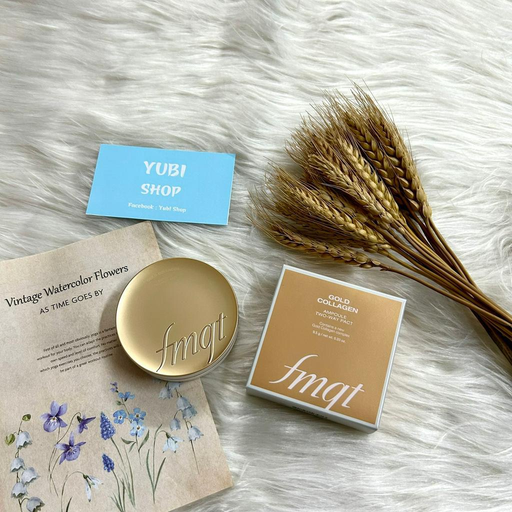 Phấn phủ siêu mịn THE FACE SHOP Gold Collagen SPF30PA+++ Hàn Quốc chính hãng - YUBI SHOP