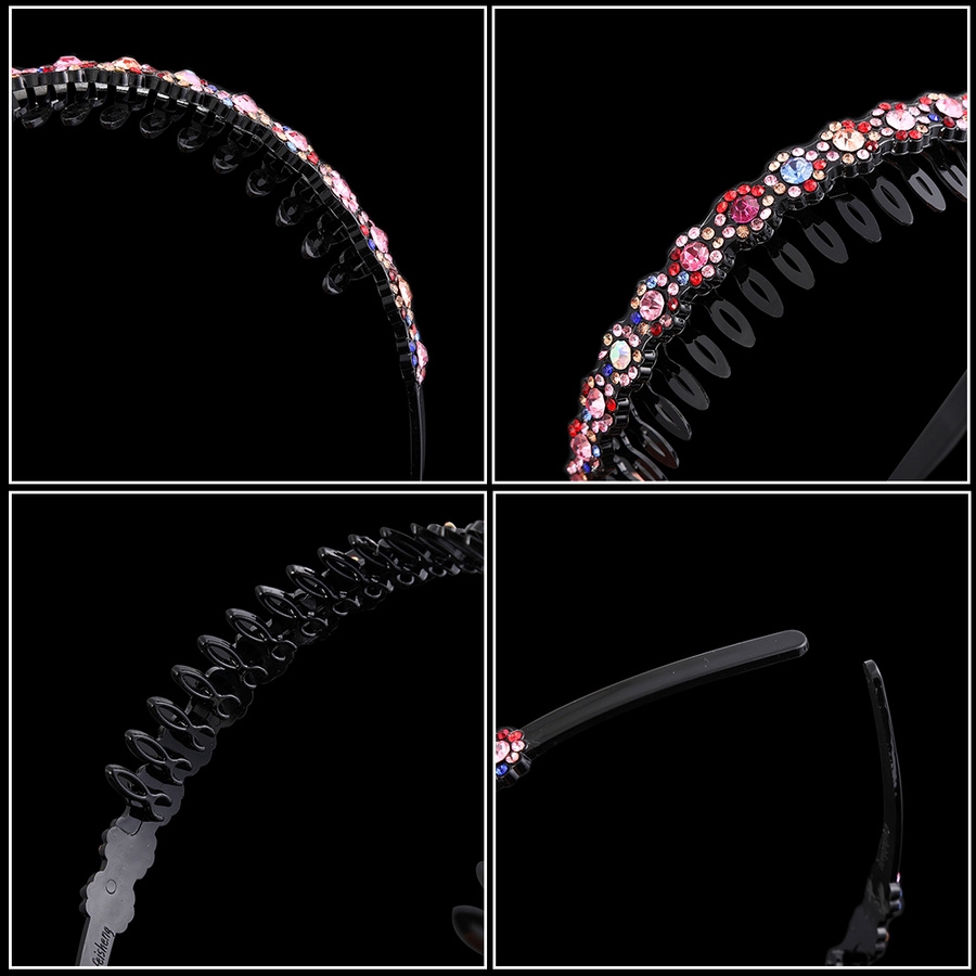 Băng đô cài tóc phối hạt đá thời trang cho nữ