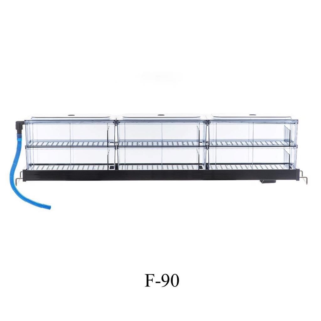 Bộ Lọc Dàn Mưa Sobo F-90 (2 Tầng 6 Khay Lọc Bằng Mica) Cho Hồ Cá 80-100cm