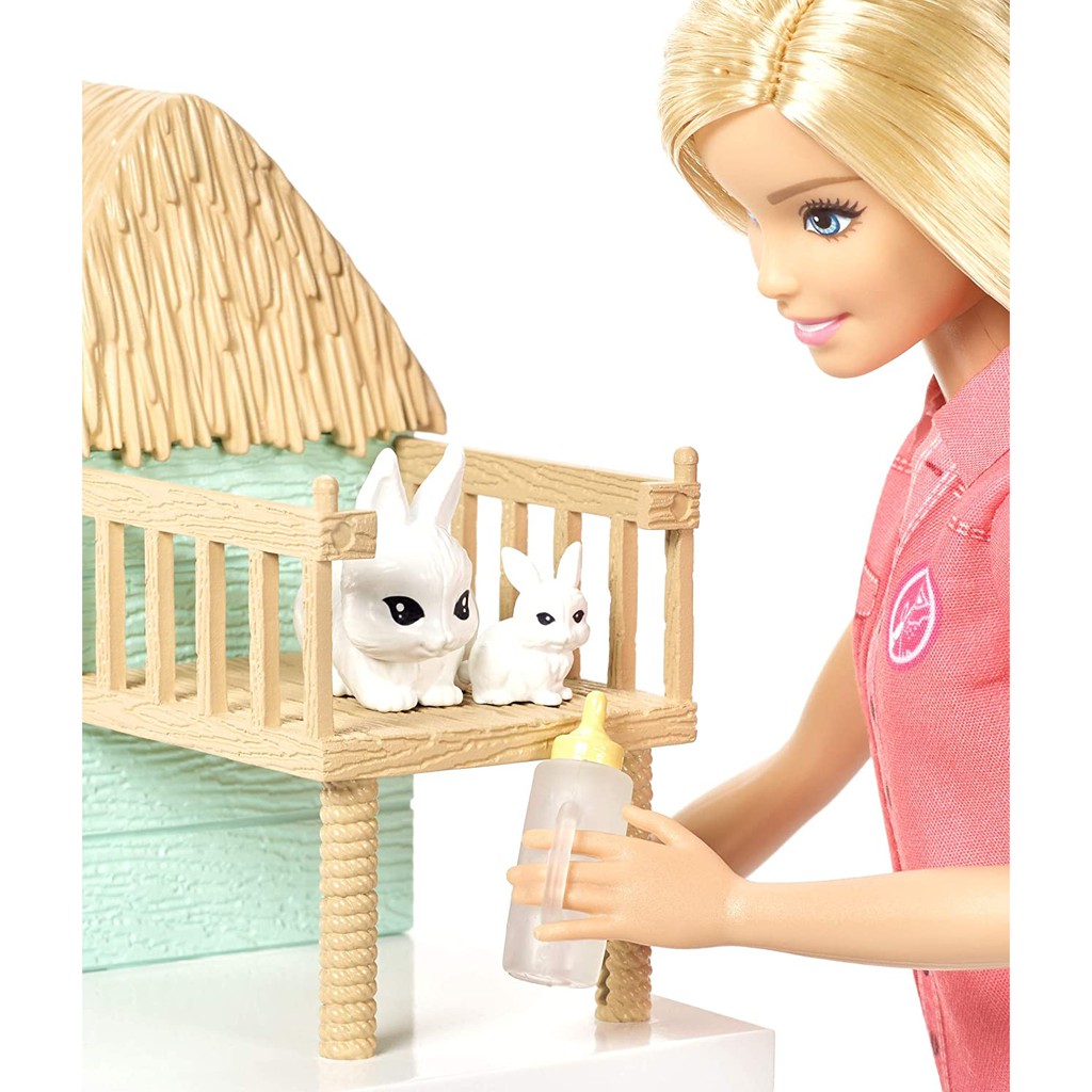 Búp Bê Barbie Animal Rescuer Doll Playset Bác Sĩ Thú Y