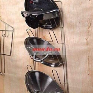 Kệ úp vung nồi 7 tầng inox